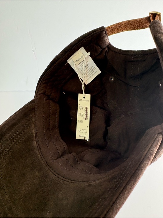NWT Madewell Suede Baseball Hat main image 7